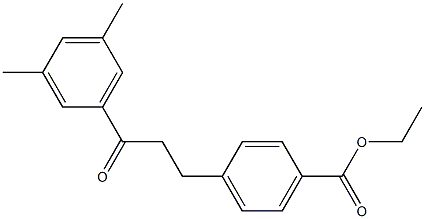 3-(4-CARBOETHOXYPHENYL)-3',5'-DIMETHYLPROPIOPHENONE Struktur