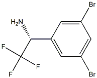 (1R)-1-(3,5-DIBROMOPHENYL)-2,2,2-TRIFLUOROETHYLAMINE Struktur