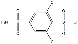 4-(AMINOSULFONYL)-2,6-DICHLOROBENZENESULFONYL CHLORIDE Struktur