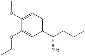 (1S)-1-(3-ETHOXY-4-METHOXYPHENYL)BUTYLAMINE Struktur