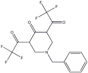 1-BENZYL-3,5-BIS(TRIFLUOROACETYL)PIPERIDIN-4-ONE Struktur