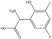 AMINO-(5-FLUORO-2-HYDROXY-3-METHYL-PHENYL)-ACETIC ACID Struktur