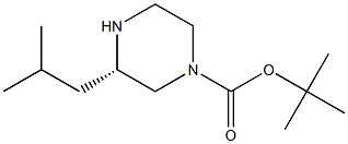 (S)-3-ISOBUTYL-PIPERAZINE-1-CARBOXYLIC ACID TERT-BUTYL ESTER Struktur