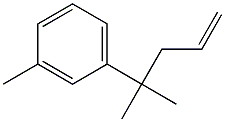 1[1,1-DIMETHYL-3-BUTENYL]-3-METHYLBENZENE Struktur