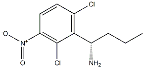 (1S)-1-(2,6-DICHLORO-3-NITROPHENYL)BUTYLAMINE Struktur