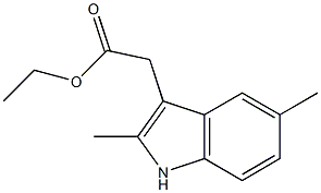 ETHYL 2-(2,5-DIMETHYL-1H-INDOL-3-YL)ACETATE Struktur