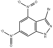 3-BROMO-4,6-DINITRO (1H)INDAZOLE Struktur