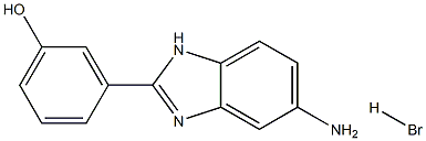 3-(5-AMINO-1H-BENZOIMIDAZOL-2-YL)PHENOLHYDROBROMIDE Struktur