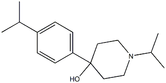 4-HYDROXY-4-(4-ISOPROPYLPHENYL)-1-ISOPROPYLPIPERIDINE Struktur