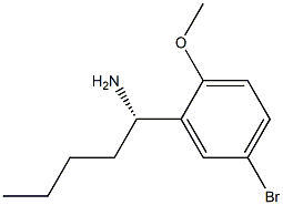 (1S)-1-(5-BROMO-2-METHOXYPHENYL)PENTYLAMINE Struktur