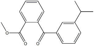 METHYL 2-(3-ISOPROPYLBENZOYL)BENZOATE Struktur