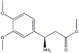 METHYL (3R)-3-AMINO-3-(3,4-DIMETHOXYPHENYL)PROPANOATE Struktur