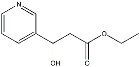 ETHYL 3-HYDROXY-3-PYRIDIN-3-YLPROPANOATE Struktur