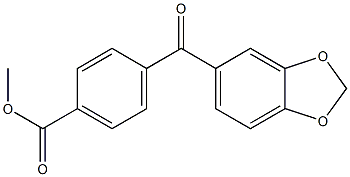 METHYL 4-[3,4-(METHYLENEDIOXY)BENZOYL]BENZOATE Struktur