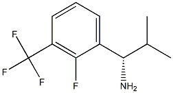 (1S)-1-[2-FLUORO-3-(TRIFLUOROMETHYL)PHENYL]-2-METHYLPROPYLAMINE Struktur