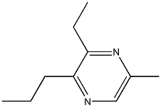 3-ETHYL-5-METHYL-2-PROPYLPYRAZINE Struktur