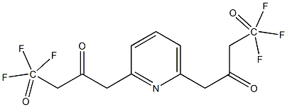 2,6-BIS(4,4,4-TRIFLUORO-2-4-DIOXOBUTYL)PYRIDINE Struktur