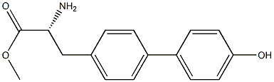 METHYL (2R)-2-AMINO-3-[4-(4-HYDROXYPHENYL)PHENYL]PROPANOATE Struktur