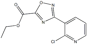 ETHYL 3-(2-CHLOROPYRIDIN-3-YL)-1,2,4-OXADIAZOLE-5-CARBOXYLATE Struktur