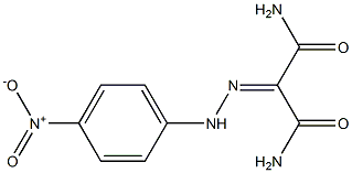 2-[(4-NITROPHENYL)HYDRAZONO]MALONAMIDE Struktur