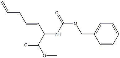 2-CBZ-AMINO-HEPTA-3,6-DIENOIC ACID METHYL ESTER Struktur