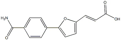 (2E)-3-[5-[4-(AMINOCARBONYL)PHENYL]-2-FURYL]ACRYLIC ACID Struktur