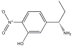 5-((1S)-1-AMINOPROPYL)-2-NITROPHENOL Struktur