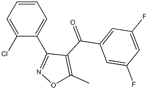 4-(3,5-DIFLUOROBENZOYL)-3-(2-CHLOROPHENYL)-5-METHYLISOXAZOLE|