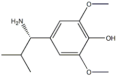 4-((1S)-1-AMINO-2-METHYLPROPYL)-2,6-DIMETHOXYPHENOL Struktur