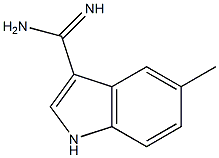 5-METHYLINDOLE-3-CARBOXAMIDINE Struktur