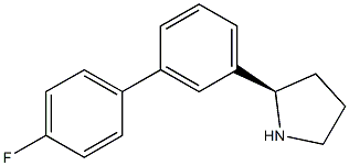 (2R)-2-[3-(4-FLUOROPHENYL)PHENYL]PYRROLIDINE Struktur