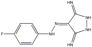 3,5-DIIMINOPYRAZOLIDIN-4-ONE (4-FLUOROPHENYL)HYDRAZONE Struktur