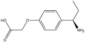 2-[4-((1R)-1-AMINOPROPYL)PHENOXY]ACETIC ACID Struktur