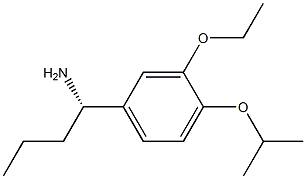 (1S)-1-[3-ETHOXY-4-(METHYLETHOXY)PHENYL]BUTYLAMINE Struktur