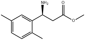 METHYL (3S)-3-AMINO-3-(2,5-DIMETHYLPHENYL)PROPANOATE Struktur