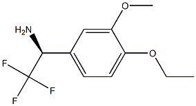 (1S)-1-(4-ETHOXY-3-METHOXYPHENYL)-2,2,2-TRIFLUOROETHYLAMINE Struktur