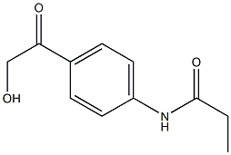 N-(4-GLYCOLOYLPHENYL)PROPANAMIDE Struktur