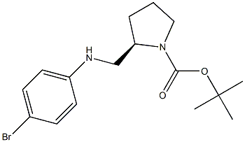 (R)-1-BOC-2-[(4-BROMO-PHENYLAMINO)-METHYL]-PYRROLIDINE Struktur