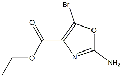 2-AMINO-5-BROMOOXAZOLE-4-CARBOXYLIC ACID ETHYL ESTER Struktur