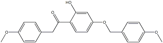 1-(4-(4-METHOXYBENZYLOXY)-2-HYDROXYPHENYL)-2-(4-METHOXYPHENYL)ETHANONE Struktur