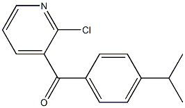 2-CHLORO-3-(4-ISOPROPYLBENZOYL)PYRIDINE Struktur