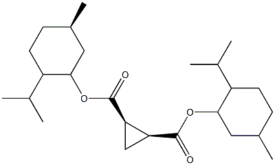 (1S,2S)-CYCLOPROPANE-1,2-DICARBOXYLIC ACID BIS-((1R,2S,5R)-2-ISOPROPYL-5-METHYL-CYCLOHEXYL) ESTER Struktur