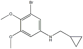 (1R)(5-BROMO-3,4-DIMETHOXYPHENYL)CYCLOPROPYLMETHYLAMINE Struktur