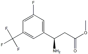 METHYL (3R)-3-AMINO-3-[5-FLUORO-3-(TRIFLUOROMETHYL)PHENYL]PROPANOATE Struktur