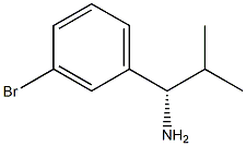 (1S)-1-(3-BROMOPHENYL)-2-METHYLPROPYLAMINE Struktur