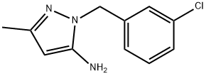 2-(3-CHLORO-BENZYL)-5-METHYL-2H-PYRAZOL-3-YLAMINE Struktur