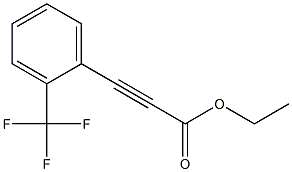 (2-TRIFLUOROMETHYL-PHENYL)-PROPYNOIC ACID ETHYL ESTER Struktur