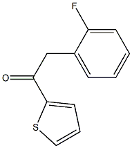 2-(2-FLUOROPHENYL)-1-(2-THIENYL)ETHAN-1-ONE Struktur