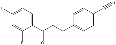 3-(4-CYANOPHENYL)-2',4'-DIFLUOROPROPIOPHENONE Struktur