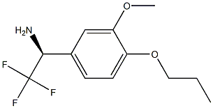 (1S)-2,2,2-TRIFLUORO-1-(3-METHOXY-4-PROPOXYPHENYL)ETHYLAMINE Struktur